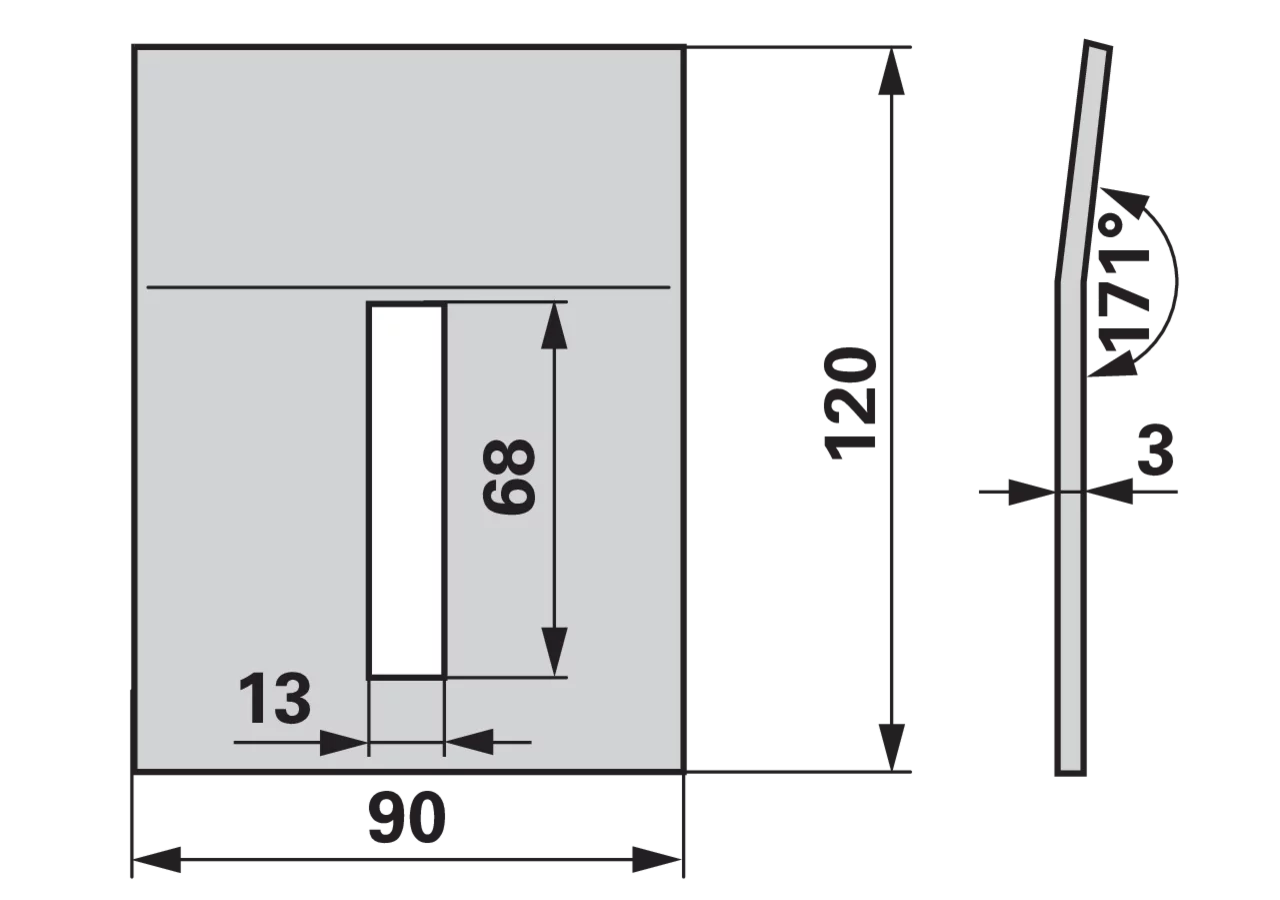 Abstreifblech – passend für Kverneland 8007090 GartenShop24