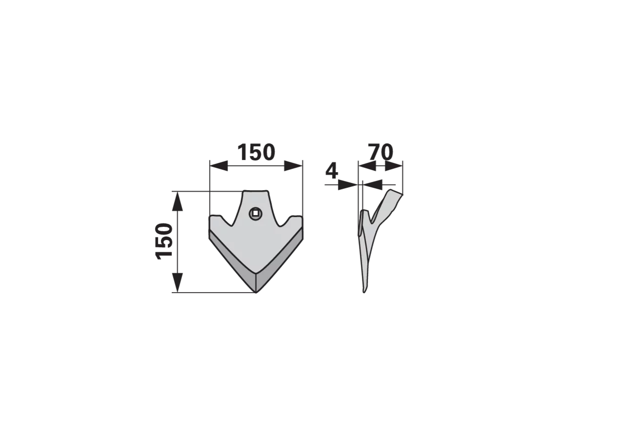 Hackschare mit Beschichtung anstelle von Maschio 13640360 GartenShop24 - Hochwertige Gartengeräte