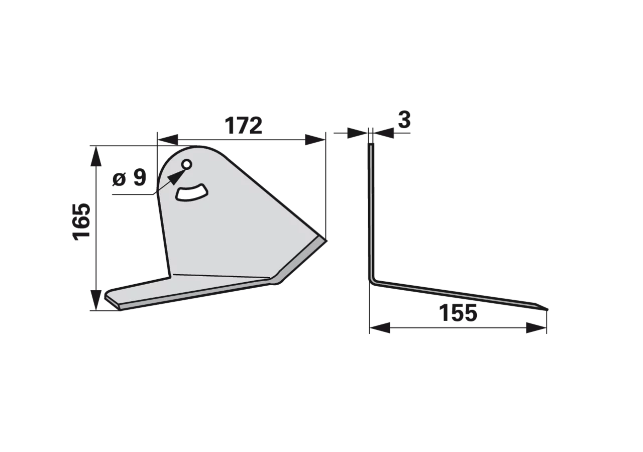 Winkelmesser rechts anstelle von Steketee 405796 GartenShop24 - Hochwertige Gartengeräte