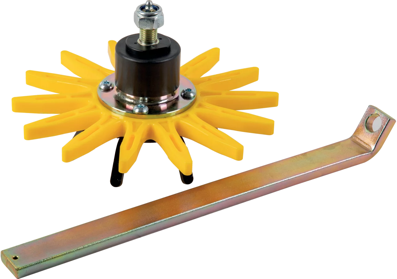 Fingerhackelement gelb, 250 mm komplett mit Stiel 10 x 30 mm K.U.L.T. K.FH 20212 K.U.L.T.