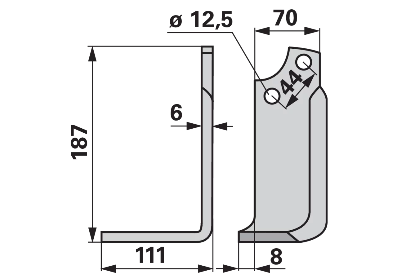 Winkelmesser links anstelle von Maschio 19100422 GartenShop24 - Hochwertige Gartengeräte