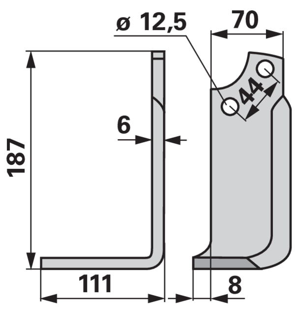 Winkelmesser links anstelle von Maschio 19100422 GartenShop24 - Hochwertige Gartengeräte