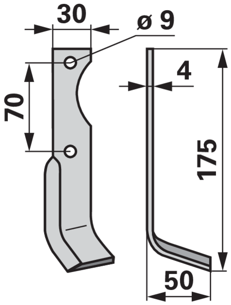 Winkelmesser rechts anstelle von Agria 17549 GartenShop24 - Hochwertige Gartengeräte