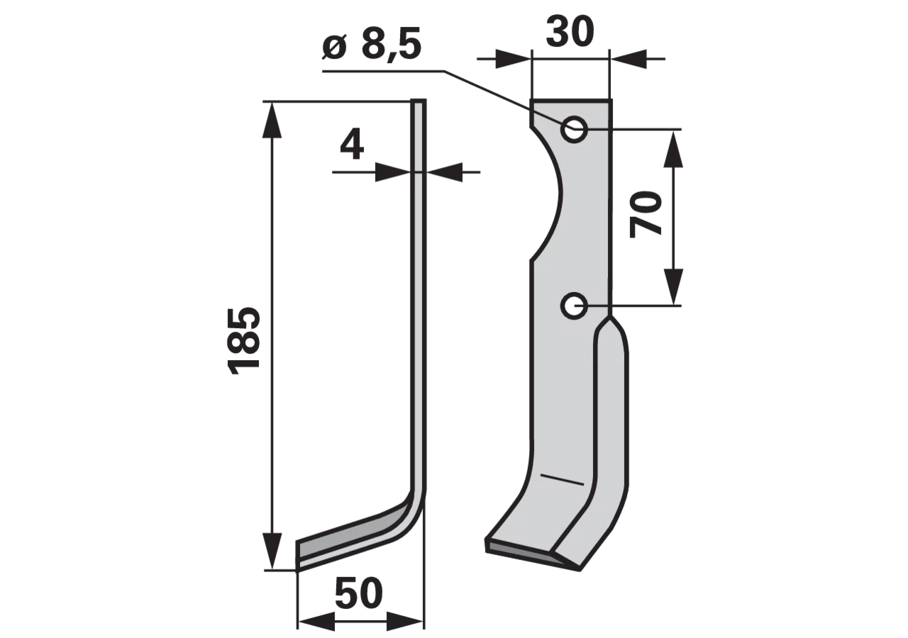 Winkelmesser links anstelle von Agria 125025497 GartenShop24 - Hochwertige Gartengeräte