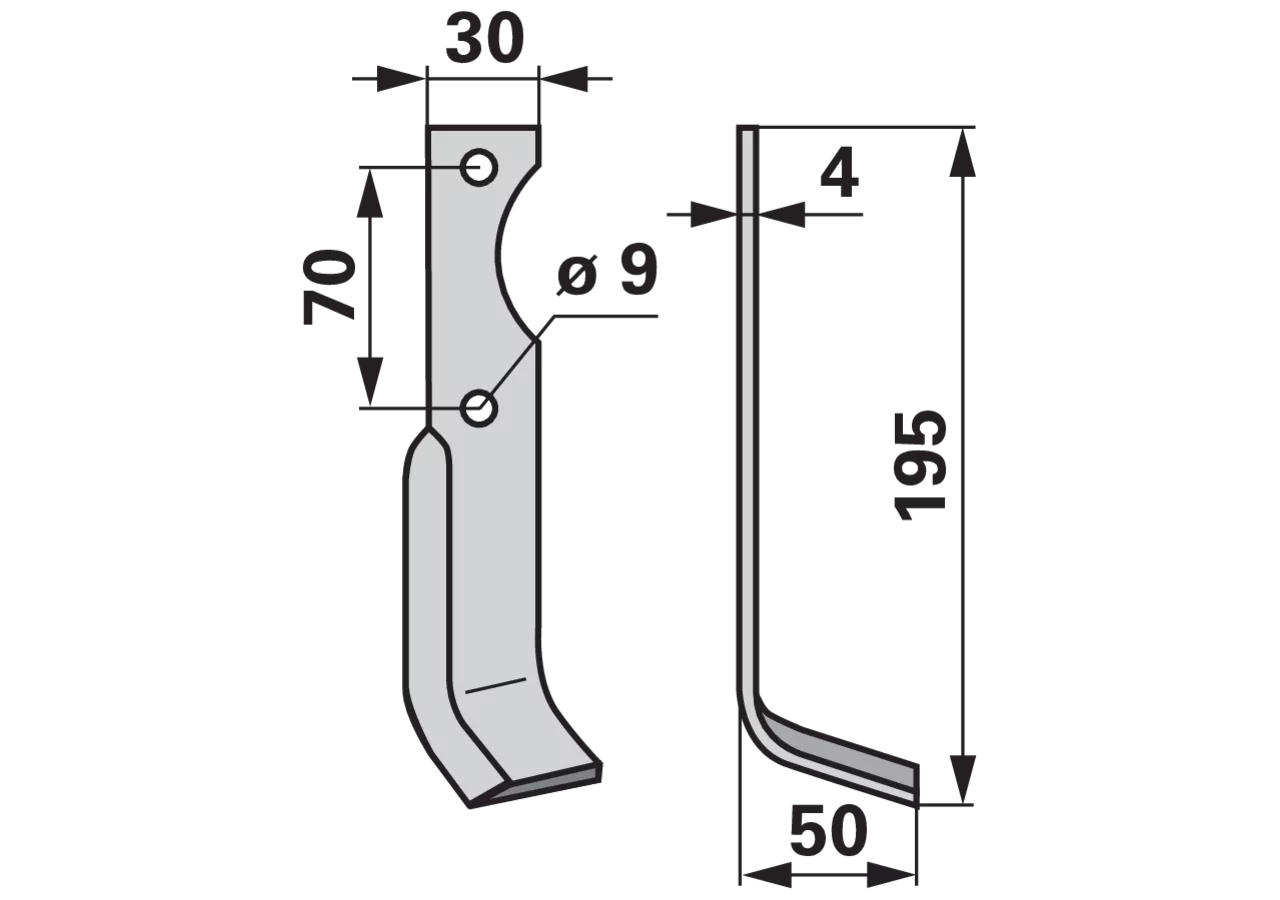 Winkelmesser rechts anstelle von Agria 125021099 GartenShop24 - Hochwertige Gartengeräte
