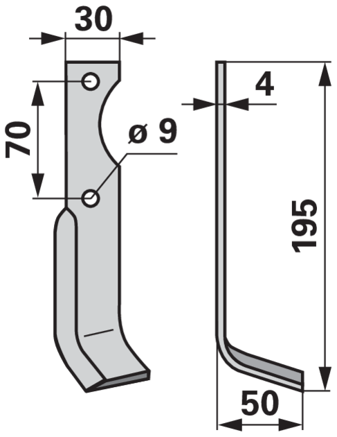Winkelmesser rechts anstelle von Agria 125021099 GartenShop24 - Hochwertige Gartengeräte