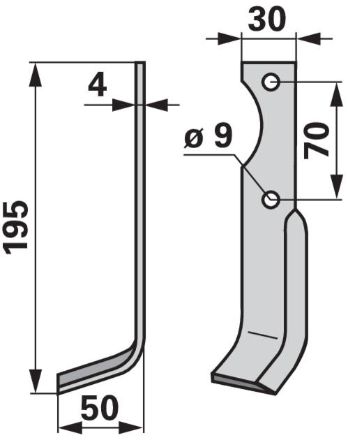 Winkelmesser links anstelle von Agria 125021098 GartenShop24 - Hochwertige Gartengeräte