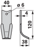 Bogenmesser Agria 06622 – Detailansicht Lochdurchmesser 6 mm