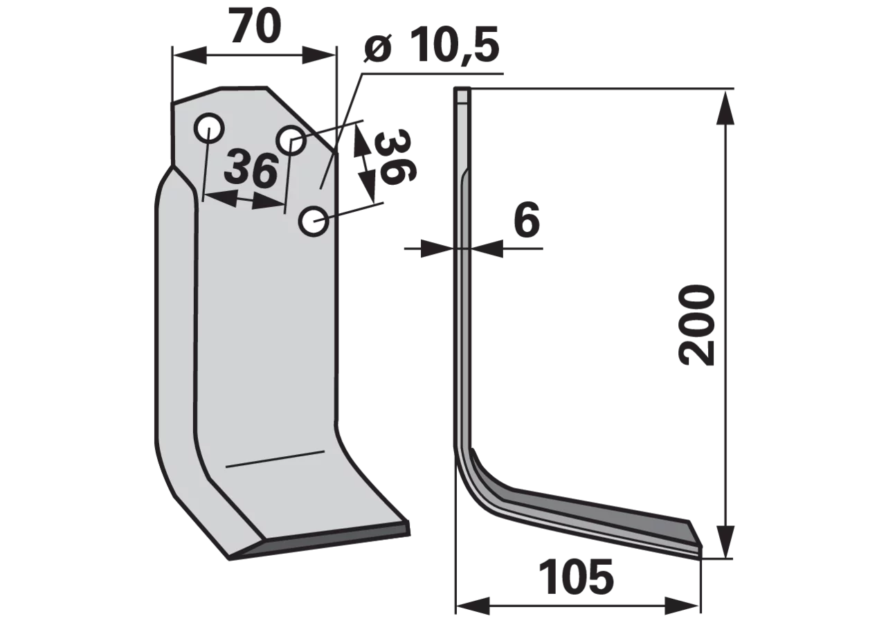 Winkelmesser rechts anstelle von Agria 06039 GartenShop24 - Hochwertige Gartengeräte