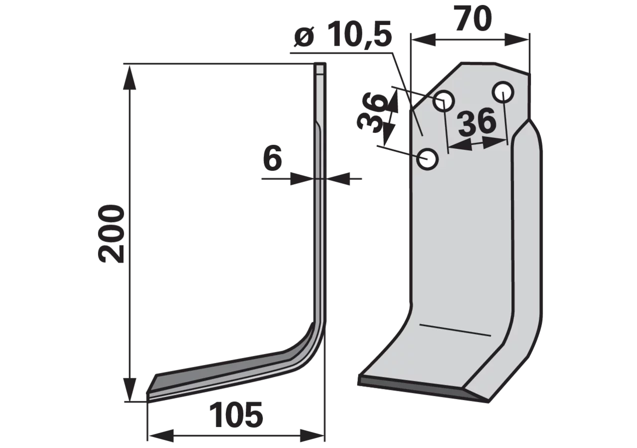 Winkelmesser links anstelle von Agria 06039 GartenShop24 - Hochwertige Gartengeräte