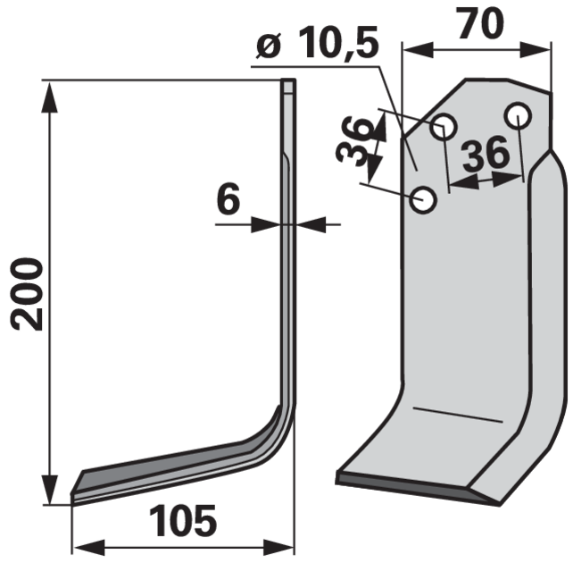 Winkelmesser links anstelle von Agria 06039 GartenShop24 - Hochwertige Gartengeräte