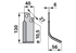 Bogenmesser rechts BCS B580.48433.2 – Ersatzmesser für Bodenfräsen, 130×56 mm