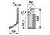 Bogenmesser links anstelle von Bcs B580.48434.3 GartenShop24 - Hochwertige Gartengeräte