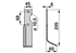 Bogenmesser rechts Benassi 37424 – Ersatz-Fräsmesser, Höhe 205 mm, Breite 60 mm