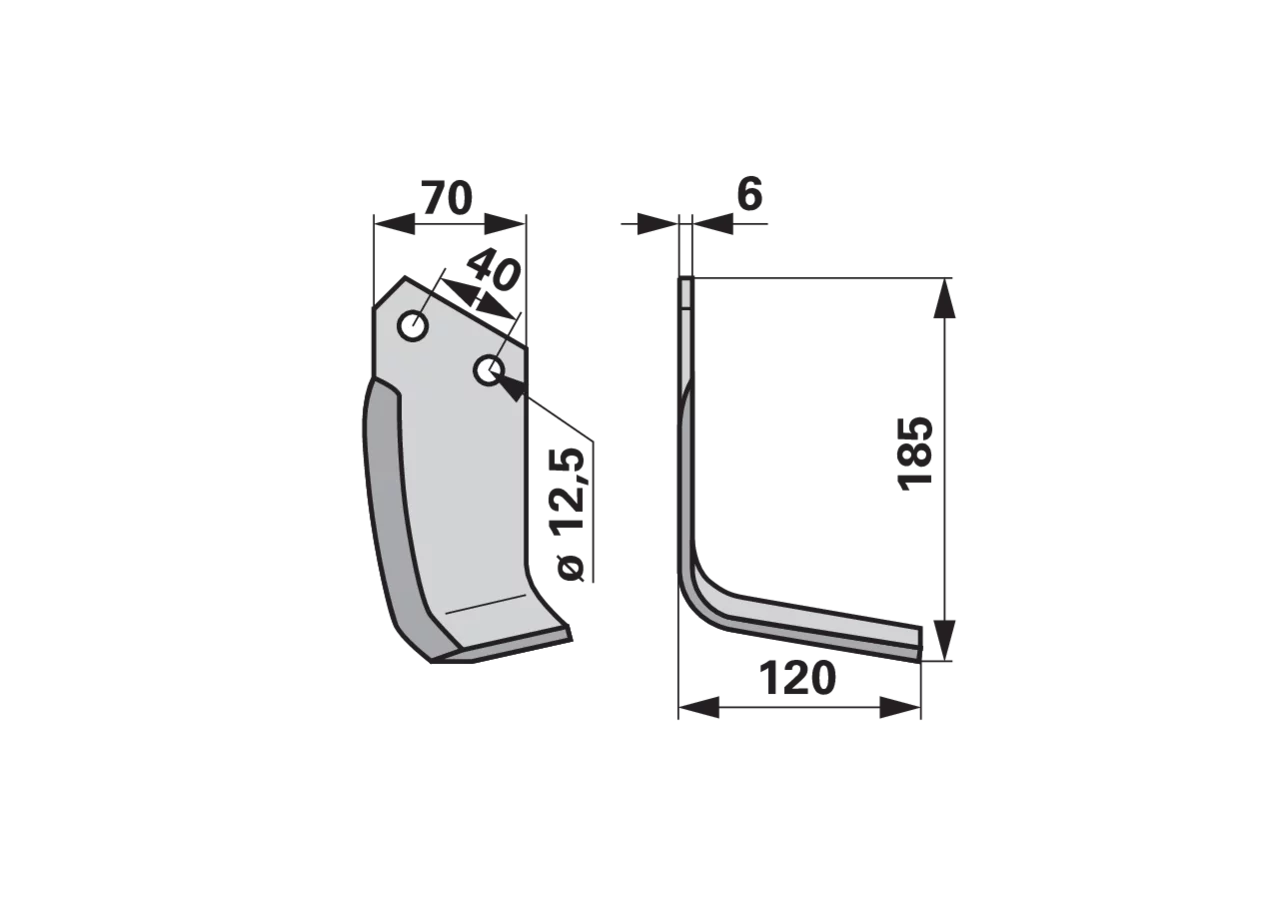 Winkelmesser rechts anstelle von Breviglieri 10303 GartenShop24 - Hochwertige Gartengeräte