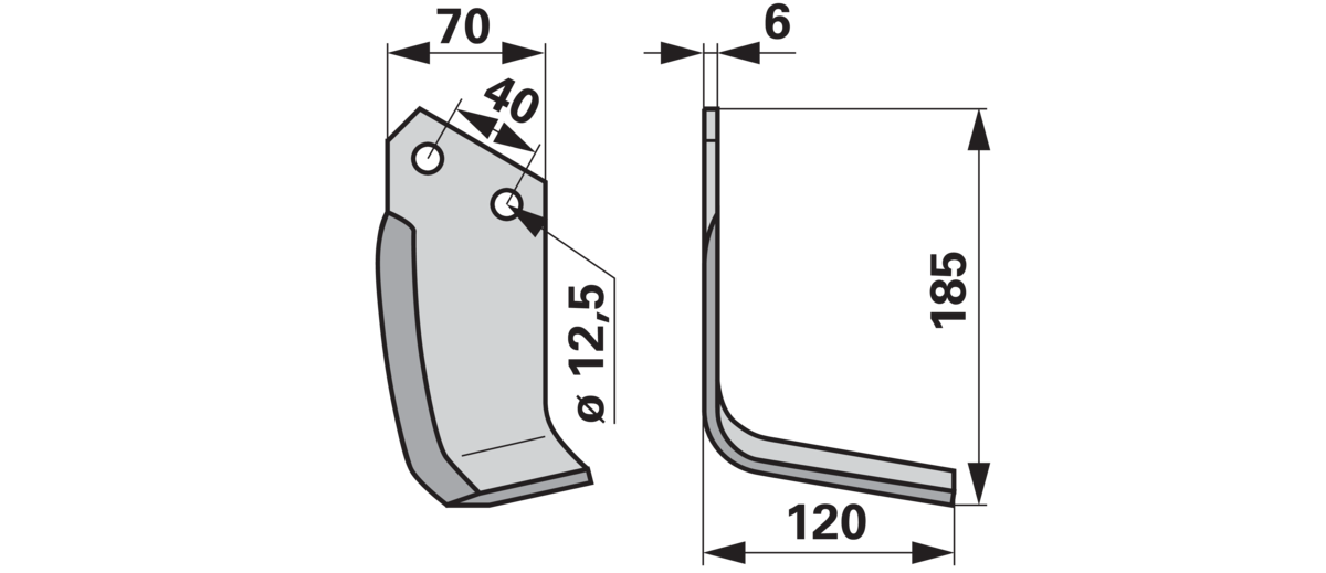 Winkelmesser rechts anstelle von Breviglieri 10303 GartenShop24 - Hochwertige Gartengeräte