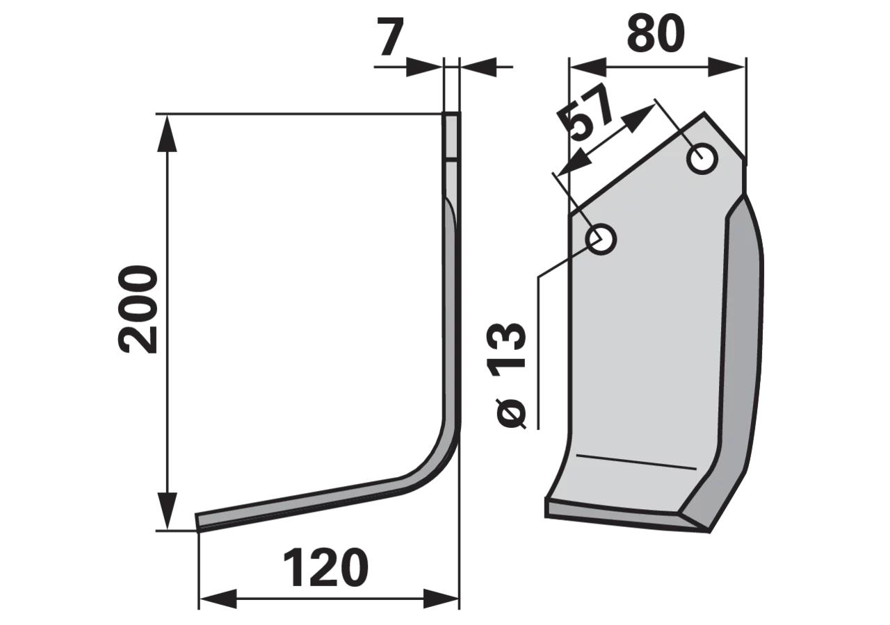 Winkelmesser links anstelle von Breviglieri 20439 GartenShop24 - Hochwertige Gartengeräte