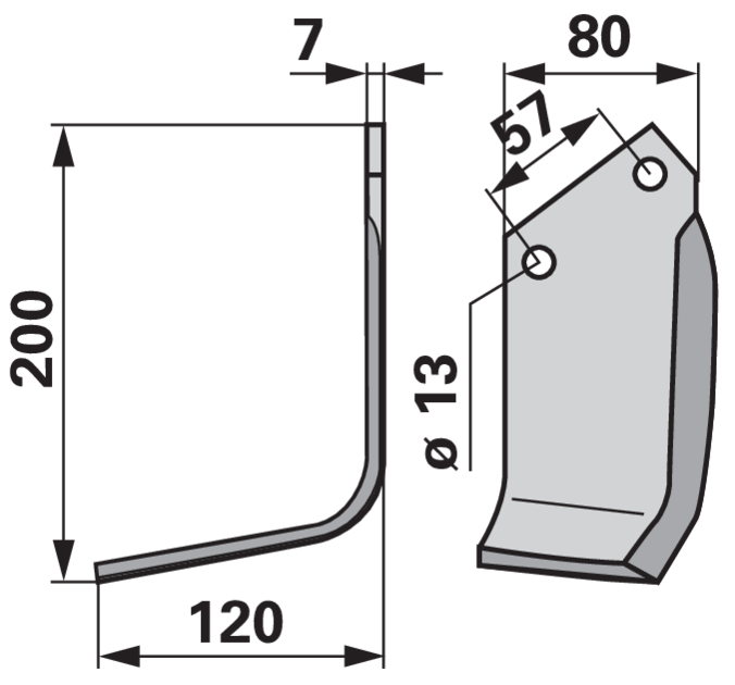 Winkelmesser links anstelle von Breviglieri 20439 GartenShop24 - Hochwertige Gartengeräte