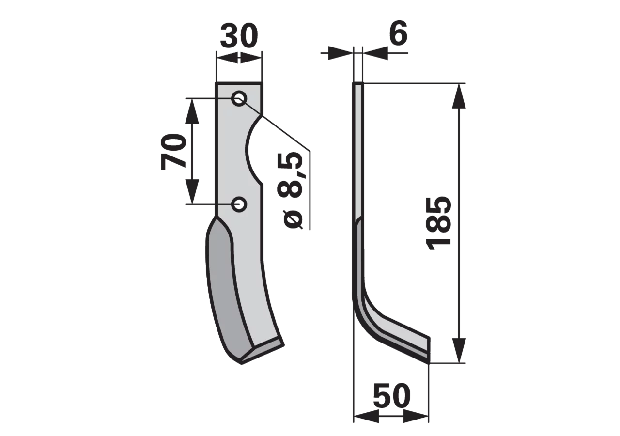 Winkelmesser rechts anstelle von Breviglieri 11076 GartenShop24 - Hochwertige Gartengeräte