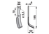 Winkelmesser rechts Breviglieri 11076 – Ersatzmesser 185 mm für Bodenfräsen