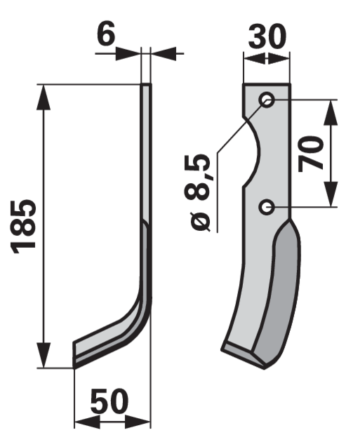 Winkelmesser links anstelle von Breviglieri 11076 GartenShop24 - Hochwertige Gartengeräte