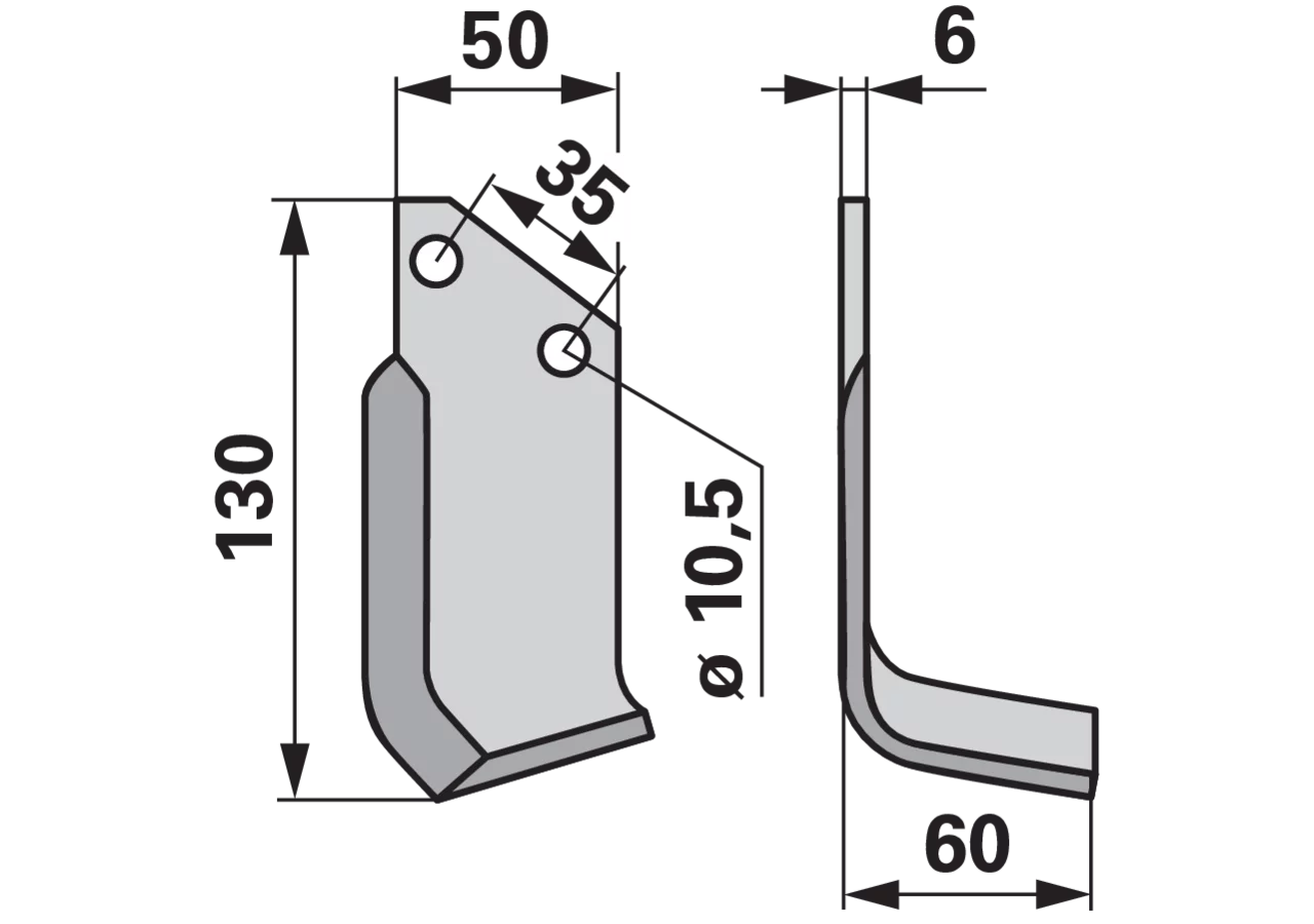 Winkelmesser rechts anstelle von Breviglieri 83000444 GartenShop24 - Hochwertige Gartengeräte