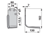 Winkelmesser rechts Carraro 98714 – Ersatzausführung für Bodenfräsen, 182 mm Höhe