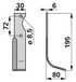 Bogenmesser rechts anstelle von Casorzo 20140 GartenShop24 - Hochwertige Gartengeräte