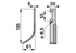 Bogenmesser links BCS B580.59276.0 – Ersatzmesser für Bodenfräsen, 195 mm Höhe