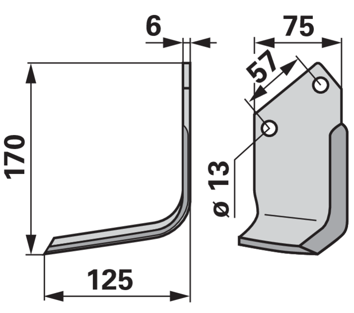 Winkelmesser links – Ersatz für Holder 1832442210 GartenShop24 - Hochwertige Gartengeräte