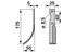 Bogenmesser links F210 Fräsmesser 55 mm – Höhe 175 mm, Stärke 5 mm für Bodenfräsen
