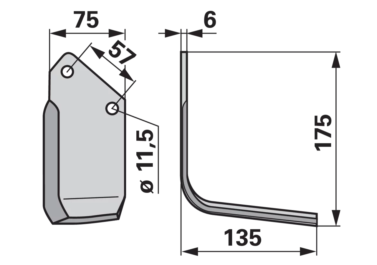 Winkelmesser rechts anstelle von Howard 9901 GartenShop24 - Hochwertige Gartengeräte