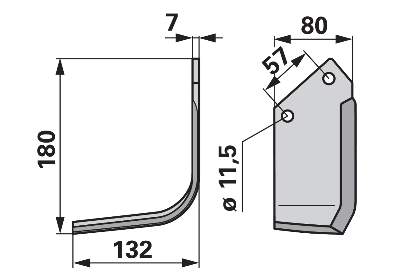 Winkelmesser links anstelle von Howard 624401 GartenShop24 - Hochwertige Gartengeräte
