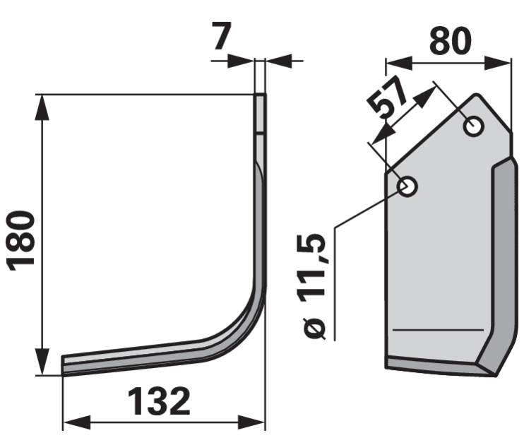 Winkelmesser links anstelle von Howard 624401 GartenShop24 - Hochwertige Gartengeräte