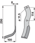 Bogenmesser links anstelle von Howard 626093 GartenShop24 - Hochwertige Gartengeräte