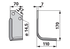 Winkelmesser rechts Krobath 3114 110 mm – Fräsmesser für Bodenfräsen, Einzelstück