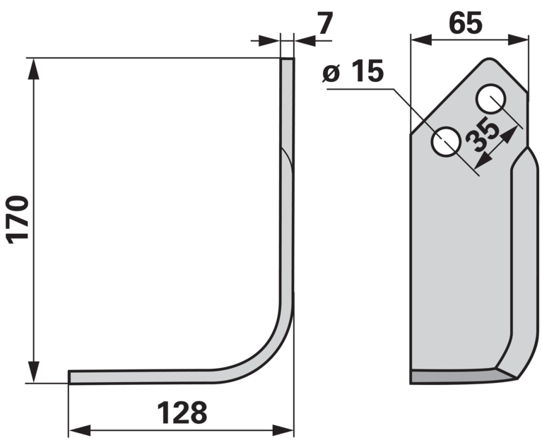 Winkelmesser links anstelle von Krone 035435.0 GartenShop24 - Hochwertige Gartengeräte