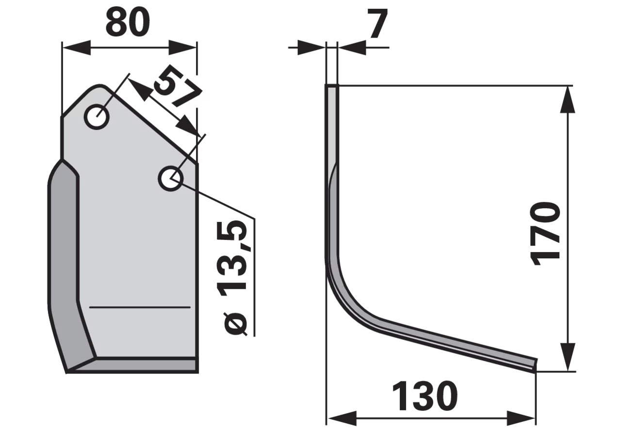 Winkelmesser rechts anstelle von Kuhn 52227510 GartenShop24 - Hochwertige Gartengeräte