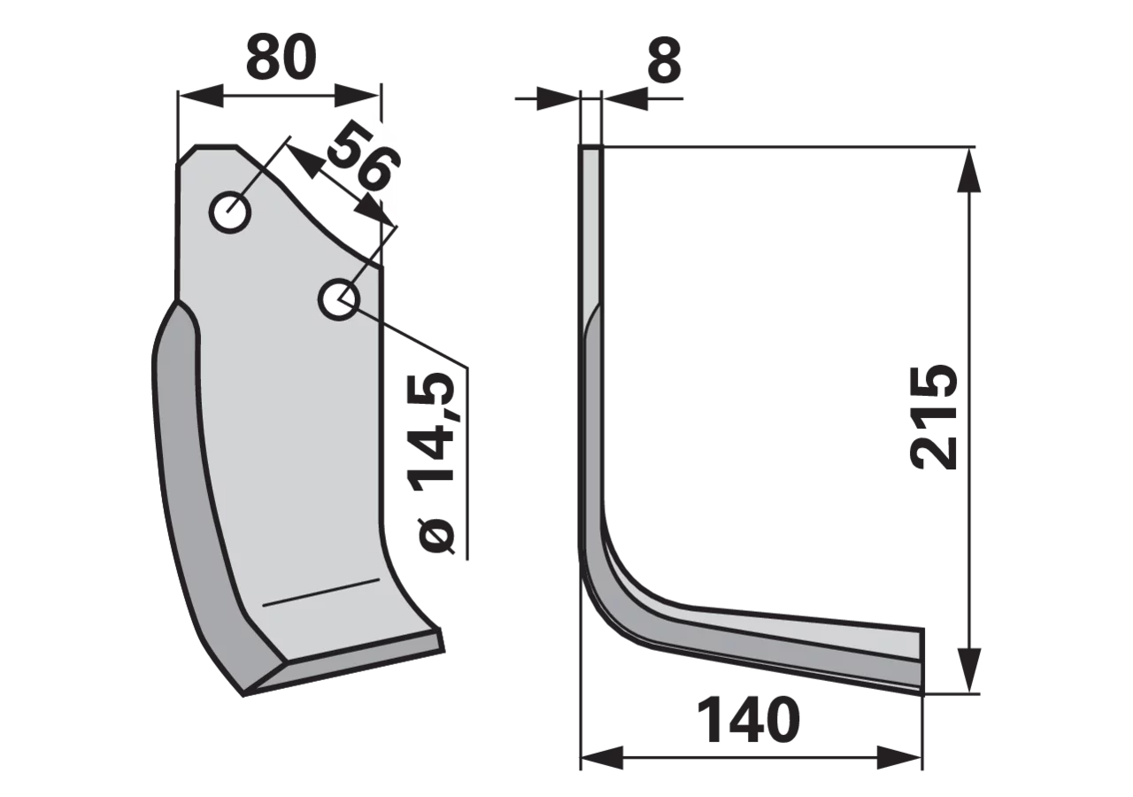 Winkelmesser rechts anstelle von Maschio 01110428 GartenShop24 - Hochwertige Gartengeräte
