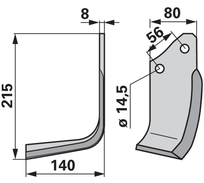 Winkelmesser links anstelle von Maschio 01110429 GartenShop24 - Hochwertige Gartengeräte