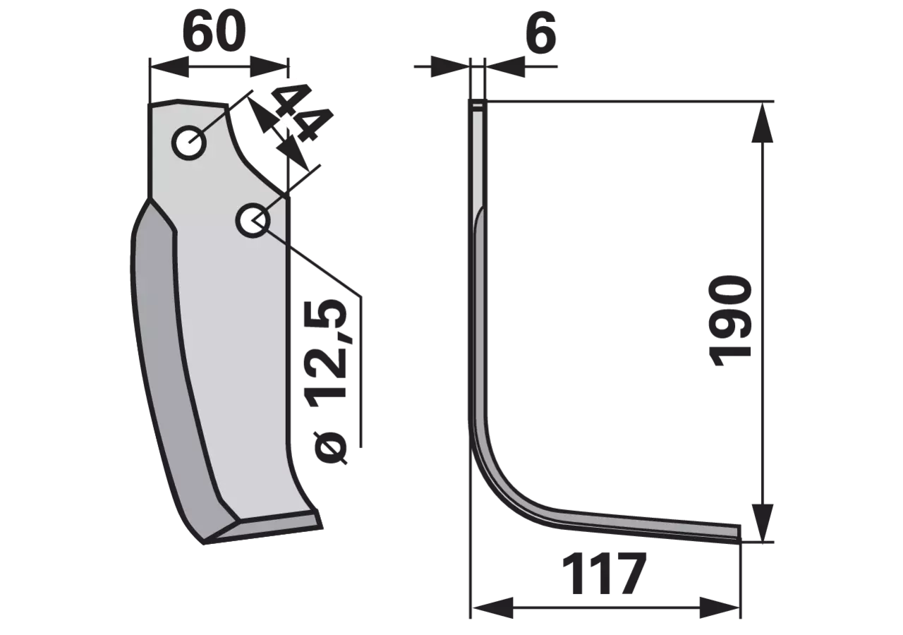 Winkelmesser rechts anstelle von Maschio 19100415 GartenShop24 - Hochwertige Gartengeräte