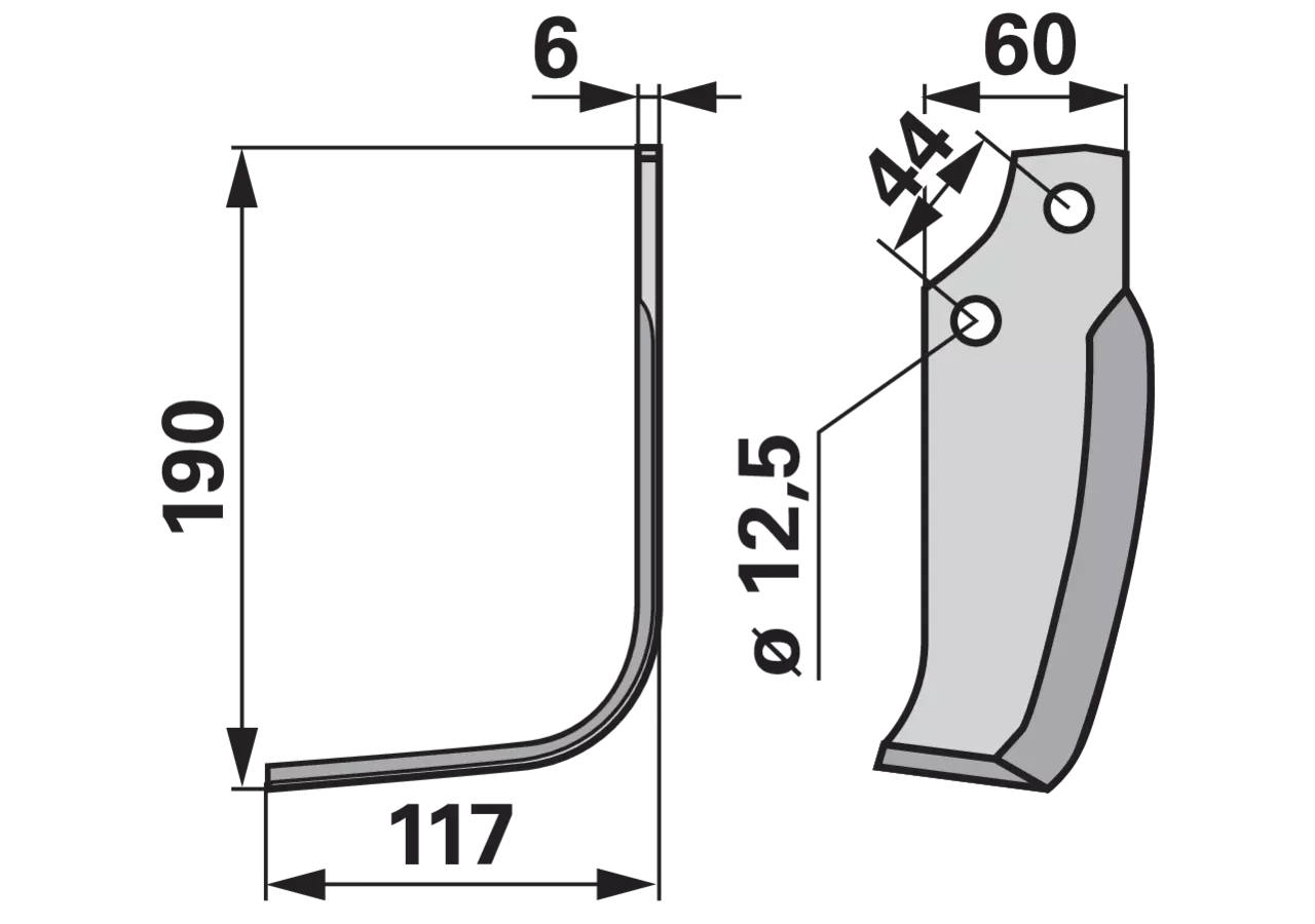 Winkelmesser links anstelle von Maschio 19100416 GartenShop24 - Hochwertige Gartengeräte