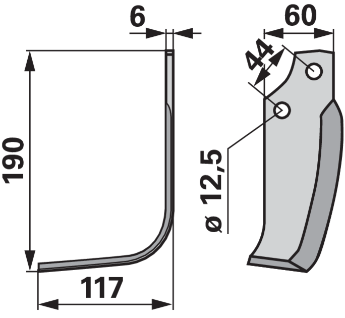 Winkelmesser links anstelle von Maschio 19100416 GartenShop24 - Hochwertige Gartengeräte