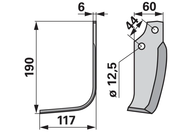 Winkelmesser links anstelle von Maschio 19100416 GartenShop24 - Hochwertige Gartengeräte