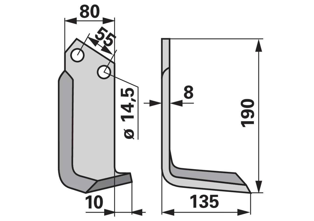 Winkelmesser rechts Innendurchmesser 14,5 mm GartenShop24