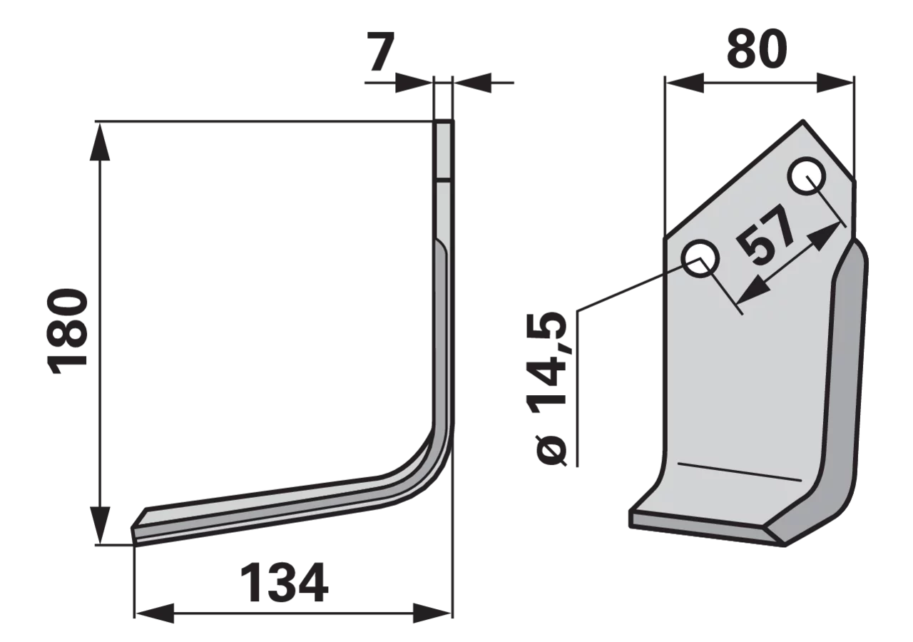 Winkelmesser links, anstelle von Celli 422513 GartenShop24 - Hochwertige Gartengeräte