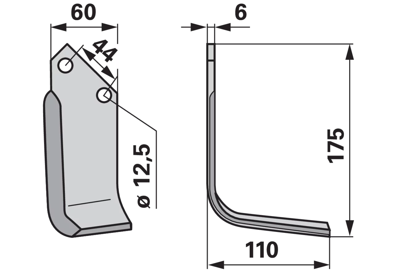Winkelmesser rechts anstelle von Celli 522602 GartenShop24 - Hochwertige Gartengeräte