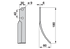 Bogenmesser rechts Breite 55 mm GartenShop24