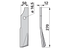 Fräsmesser rechts anstelle von Kuhn 51933800 GartenShop24 - Hochwertige Gartengeräte
