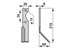 Winkelmesser rechts 35x8 L=215 mm Arbeitsbreite 60 mm LAB=74 mm GartenShop24 - Hochwertige Gartengeräte